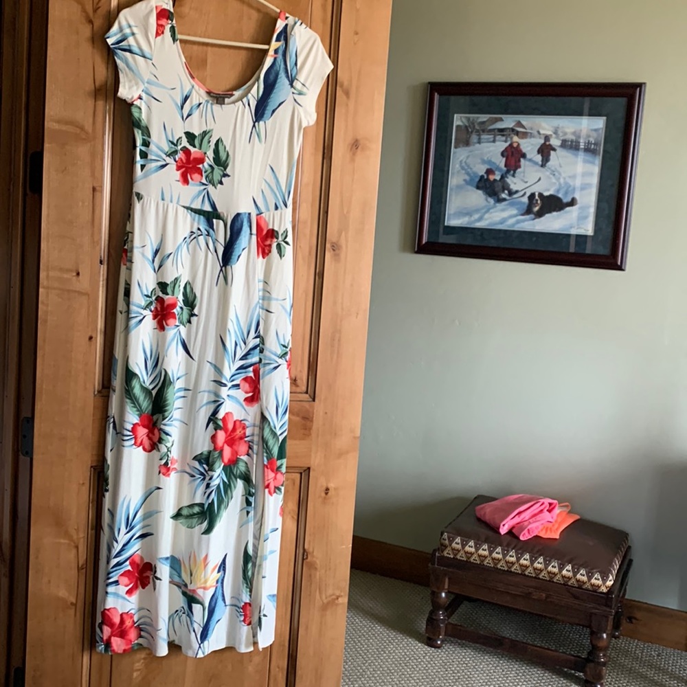 Tommy Bahama small tropical maxi dress